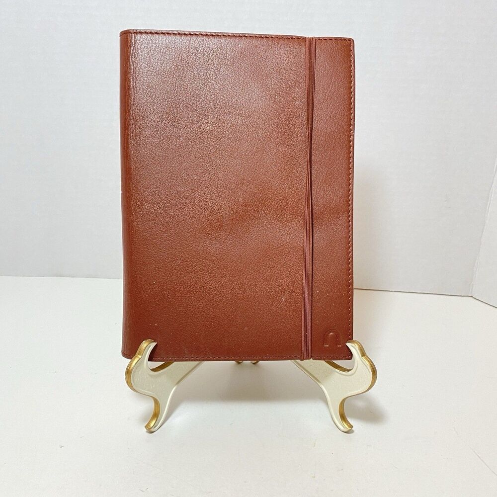 Nook Genuine Leather Cover Tan Brown 6x8” Barnes&Noble Elastic Closure Preowned